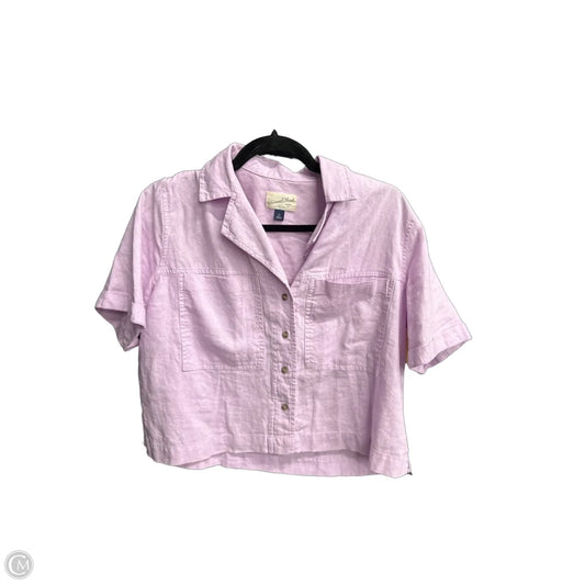 Top Short Sleeve By Universal Thread In Purple, Size: Xs