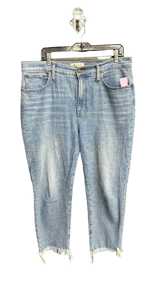 Blue Denim Jeans Straight Madewell, Size 12