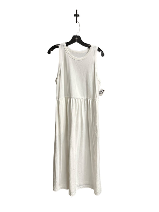 White Dress Casual Maxi A New Day, Size L