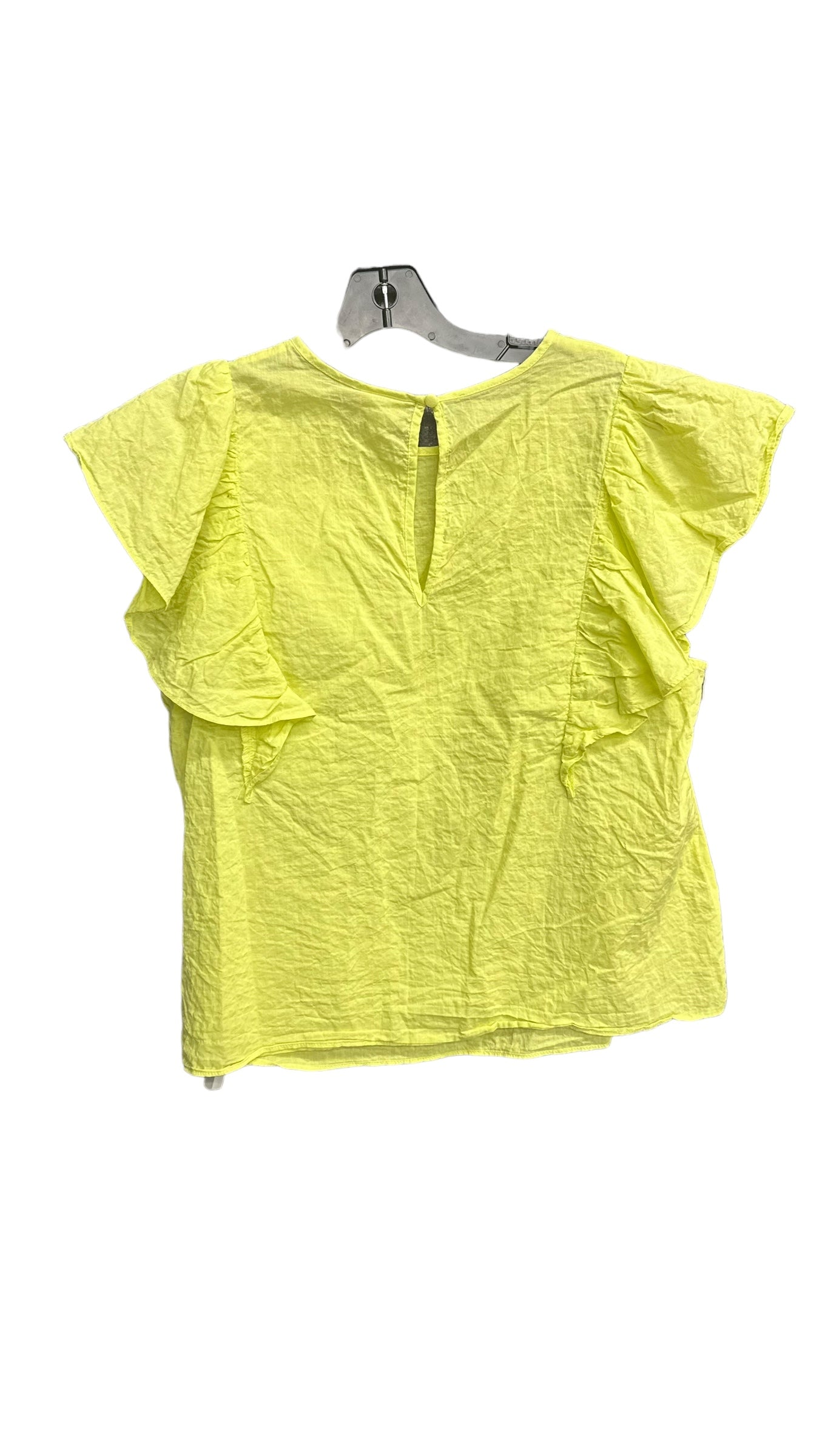 Yellow Top Short Sleeve A New Day, Size Xl