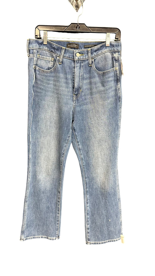 Jeans Cropped By Banana Republic In Blue Denim, Size: 6