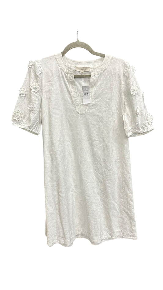 Dress Casual Short By Loft In White, Size: Xs