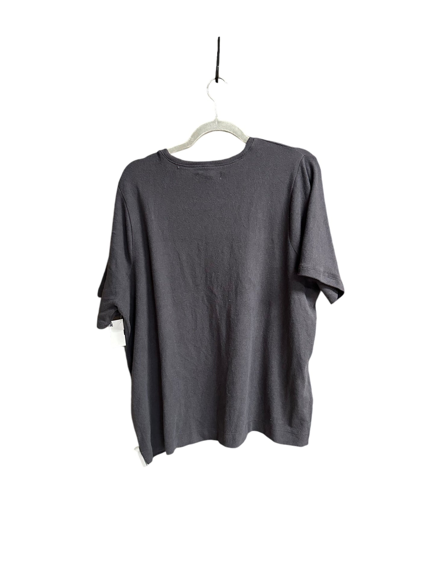 Top Short Sleeve By Madewell In Grey, Size: 2x