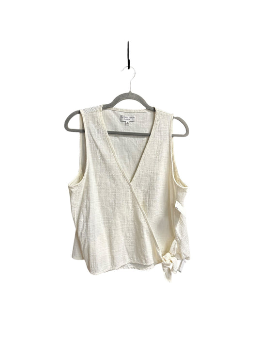 Top Sleeveless By Madewell In Cream, Size: Xl