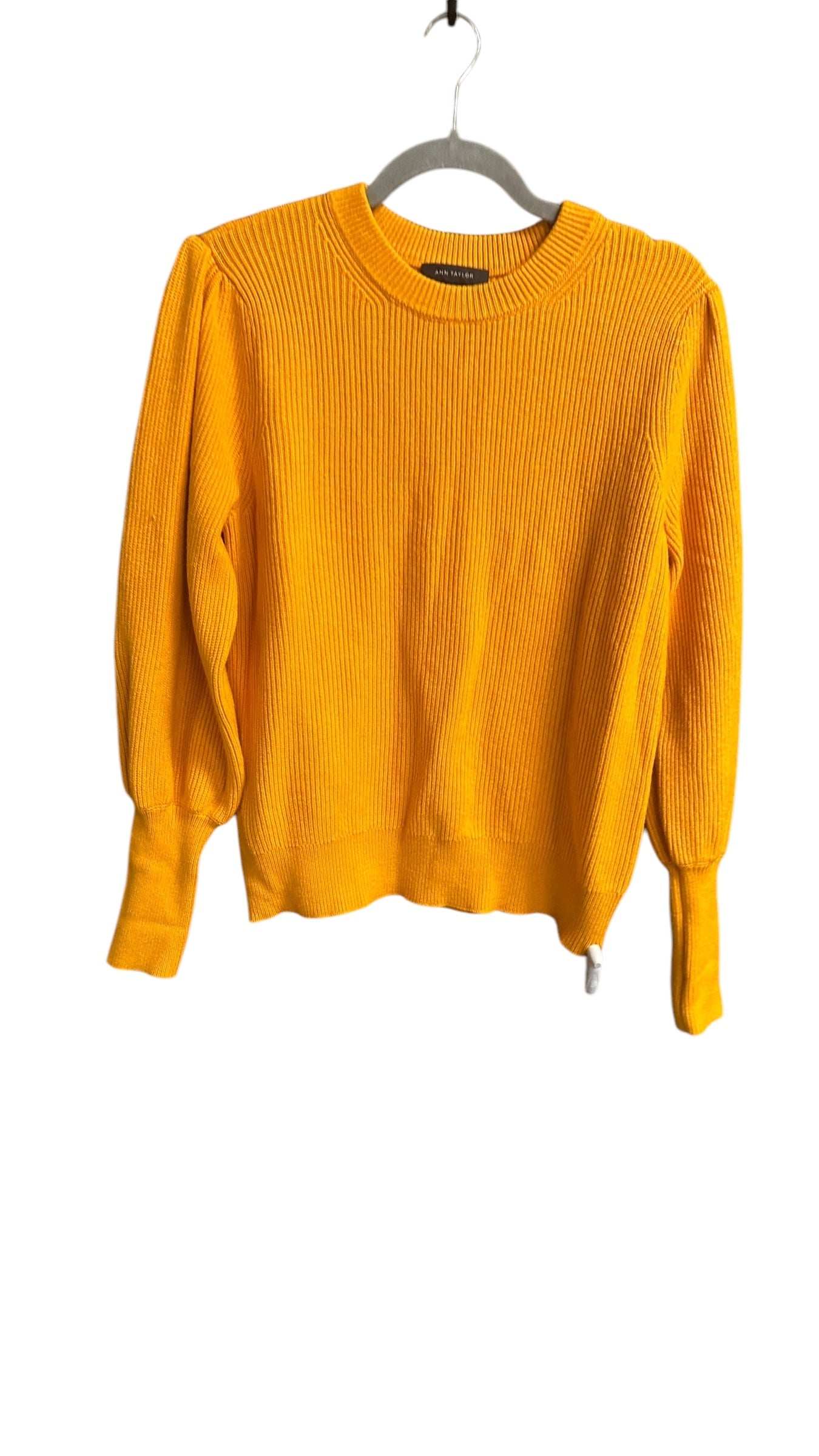 Sweater By Ann Taylor In Orange, Size: L