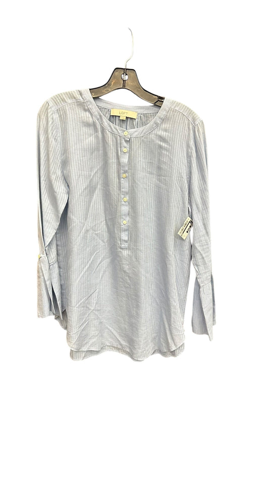 Top Long Sleeve By Loft In Blue, Size: M