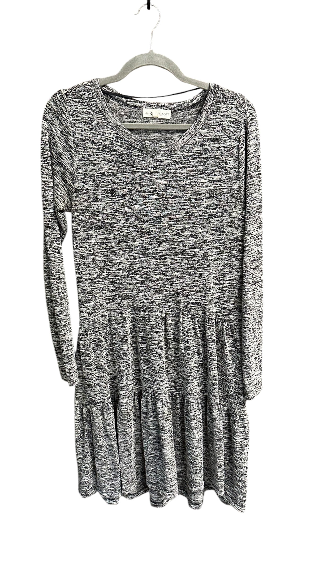 Dress Casual Midi By Loft In Grey, Size: Xs