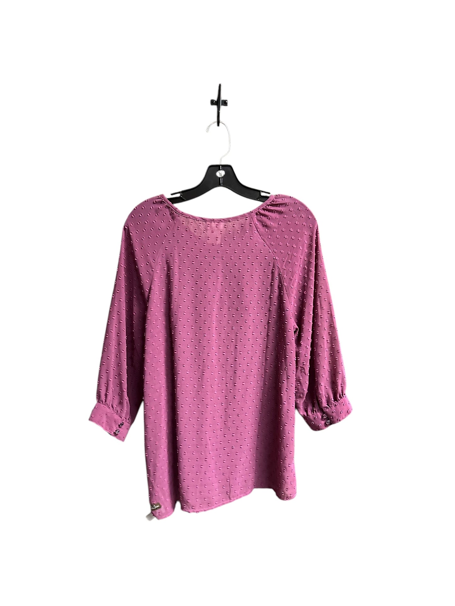 Top 3/4 Sleeve By Matilda Jane In Purple, Size: S