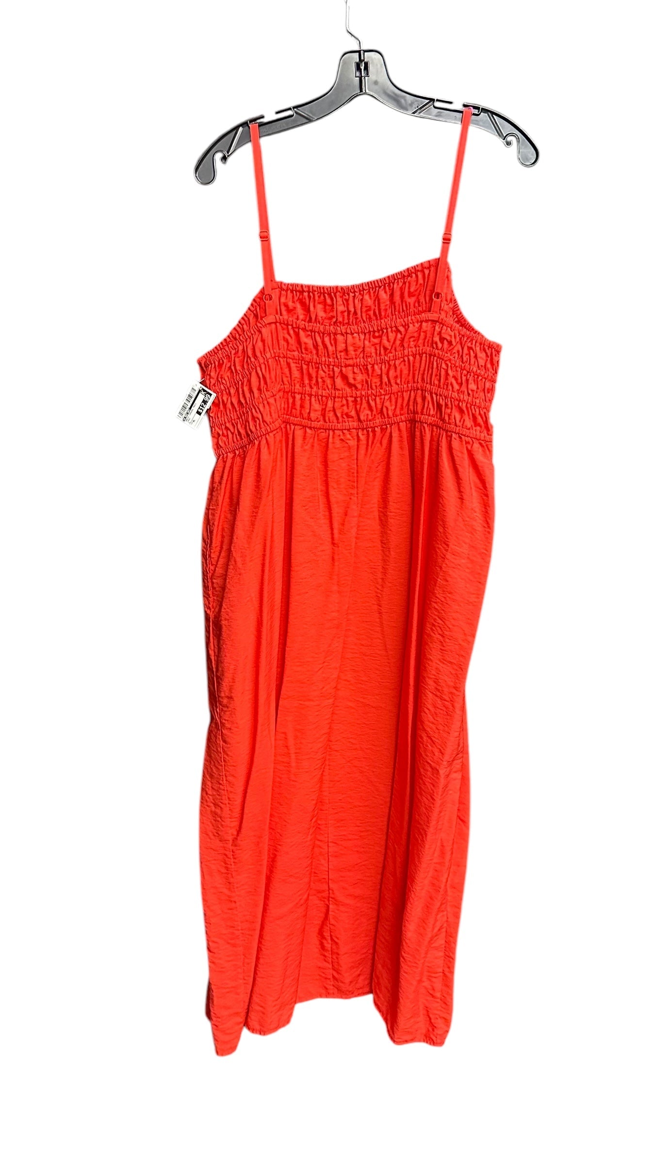 Dress Casual Maxi By A New Day In Coral, Size: Xl