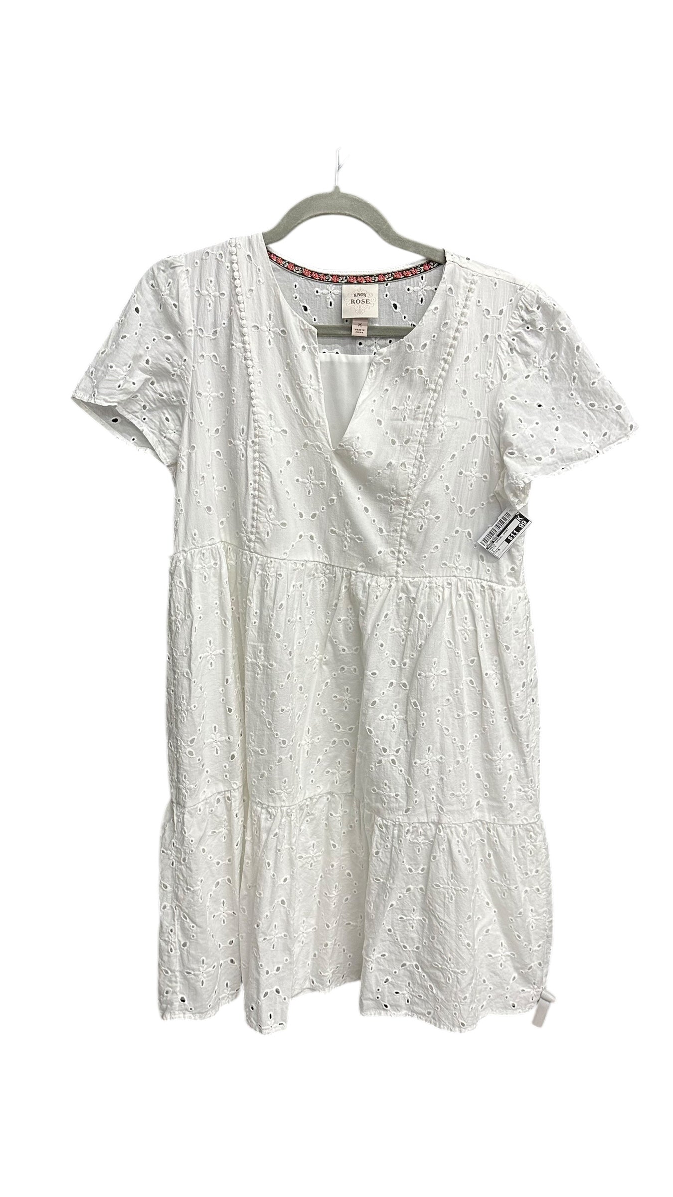 Dress Casual Short By Knox Rose In White, Size: M