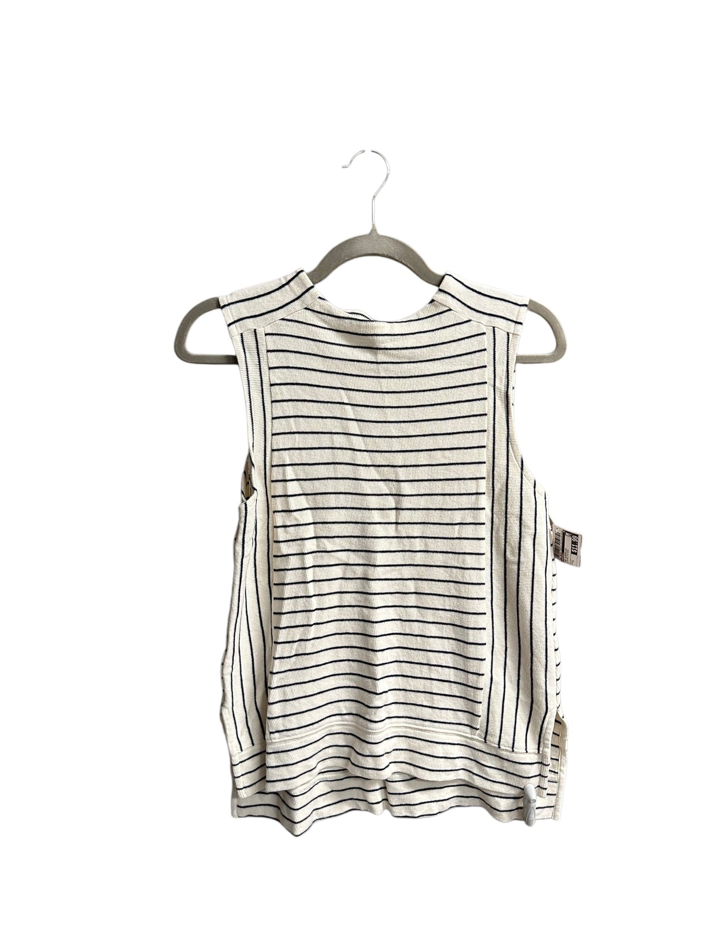 Top Sleeveless By Madewell In Striped Pattern, Size: S