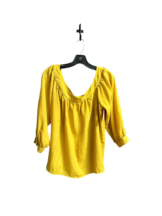 Yellow Top Long Sleeve Maeve, Size S