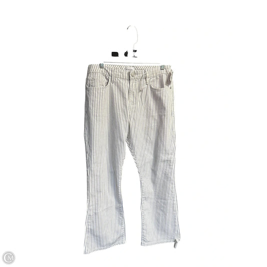 Jeans Flared By Frame In Striped Pattern, Size: 6