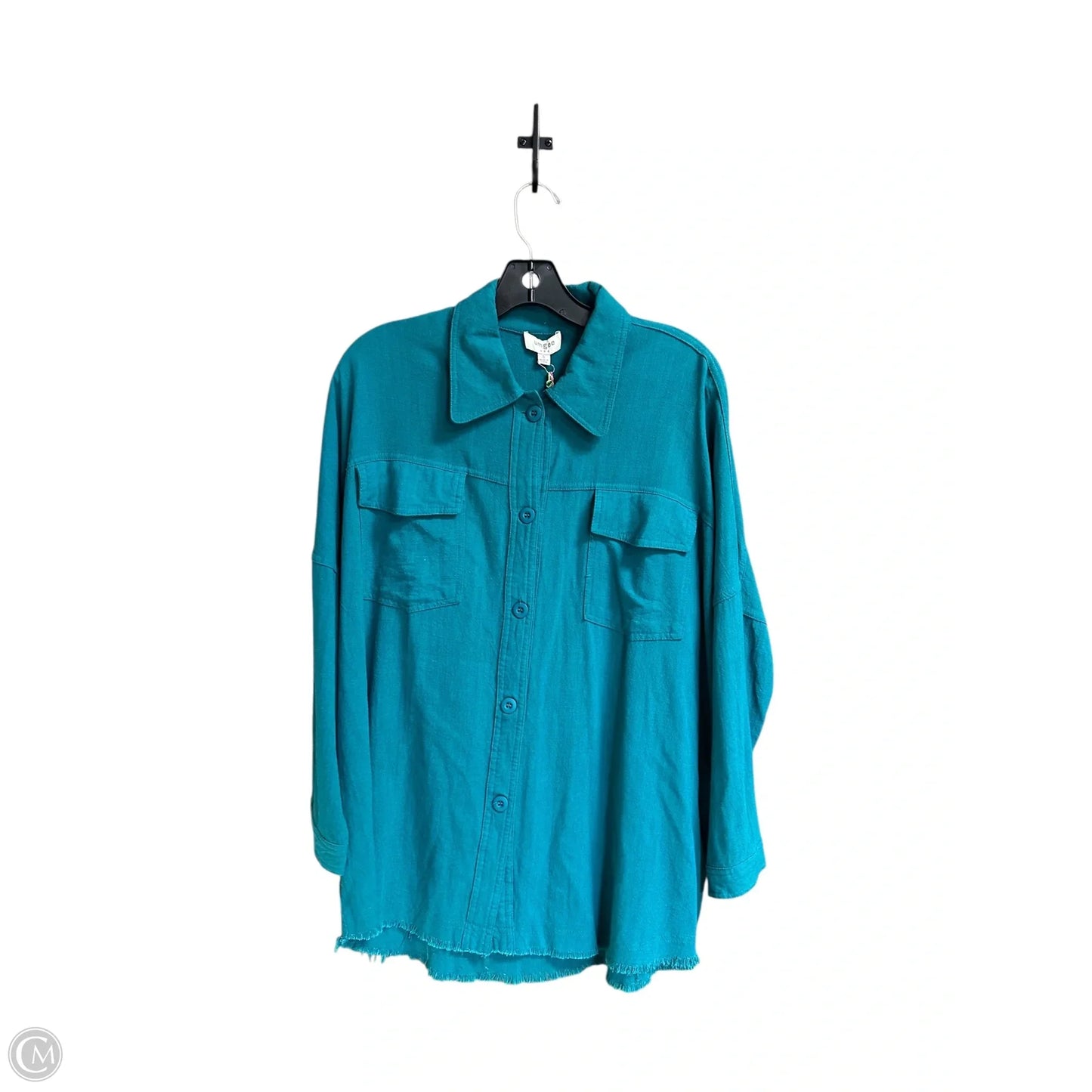 Top Long Sleeve By Umgee In Teal, Size: S