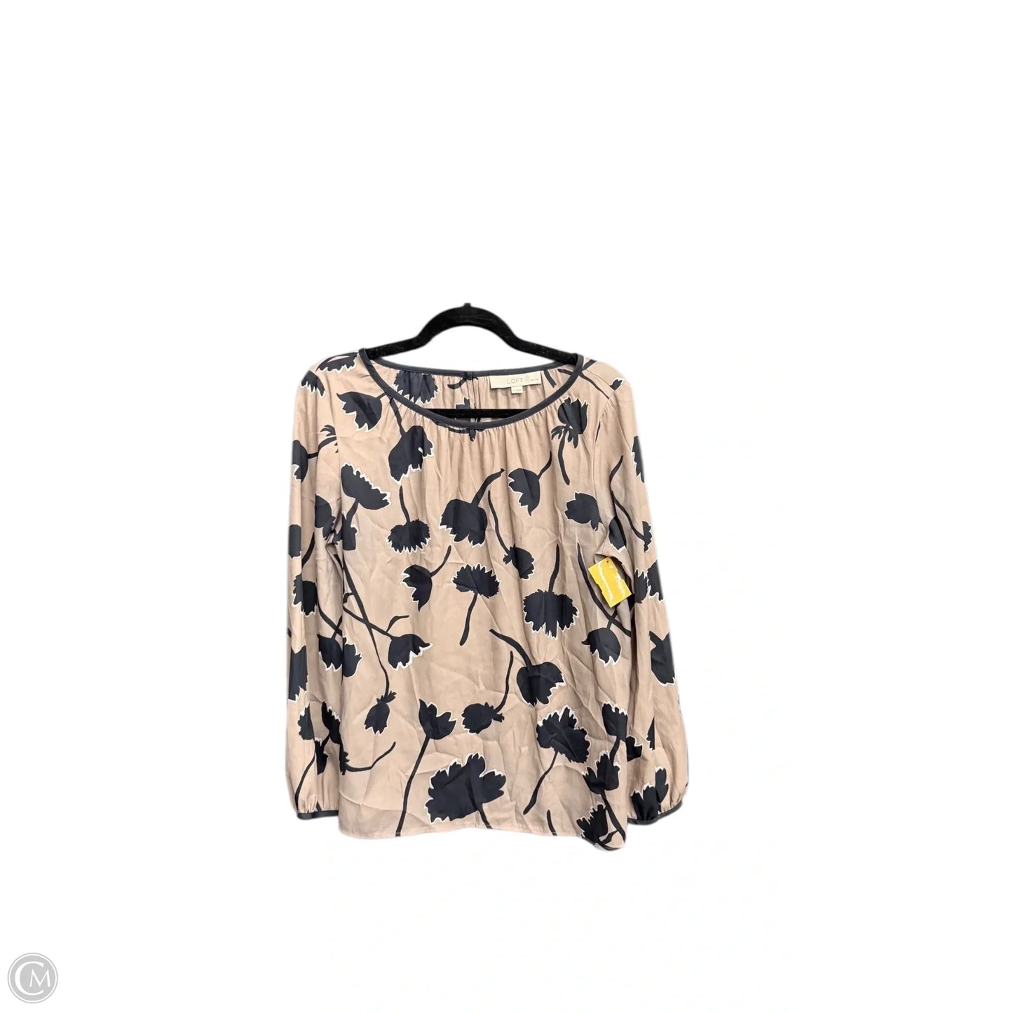 Top Long Sleeve By Loft In Brown, Size: L