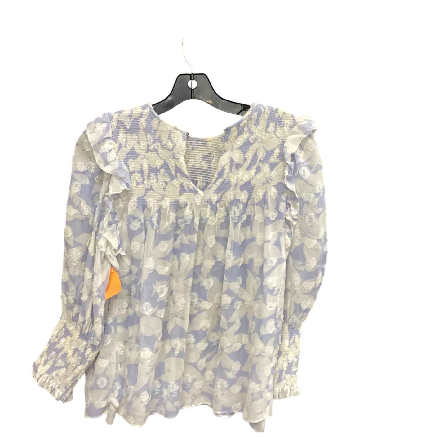 Top Long Sleeve By Joie In Blue & White, Size: Xs