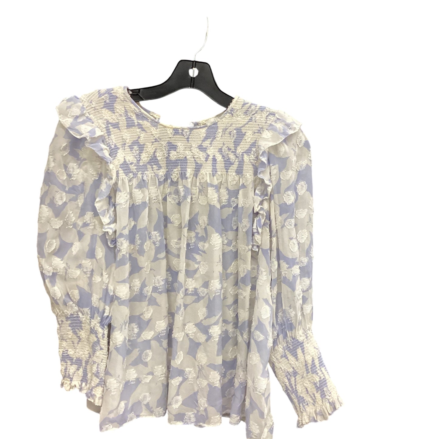 Top Long Sleeve By Joie In Blue & White, Size: Xs