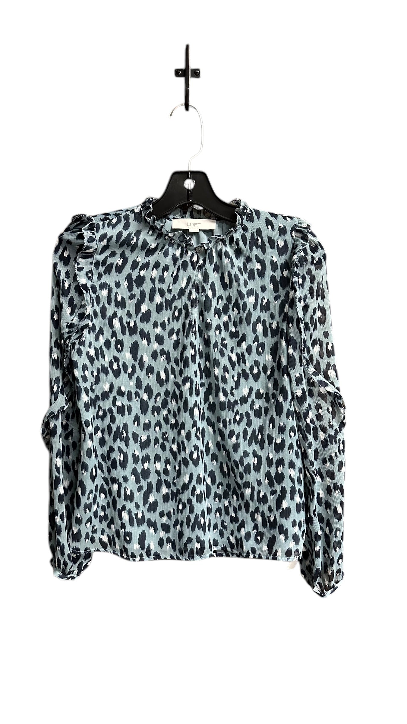 Top Long Sleeve By Loft In Animal Print, Size: Xxs