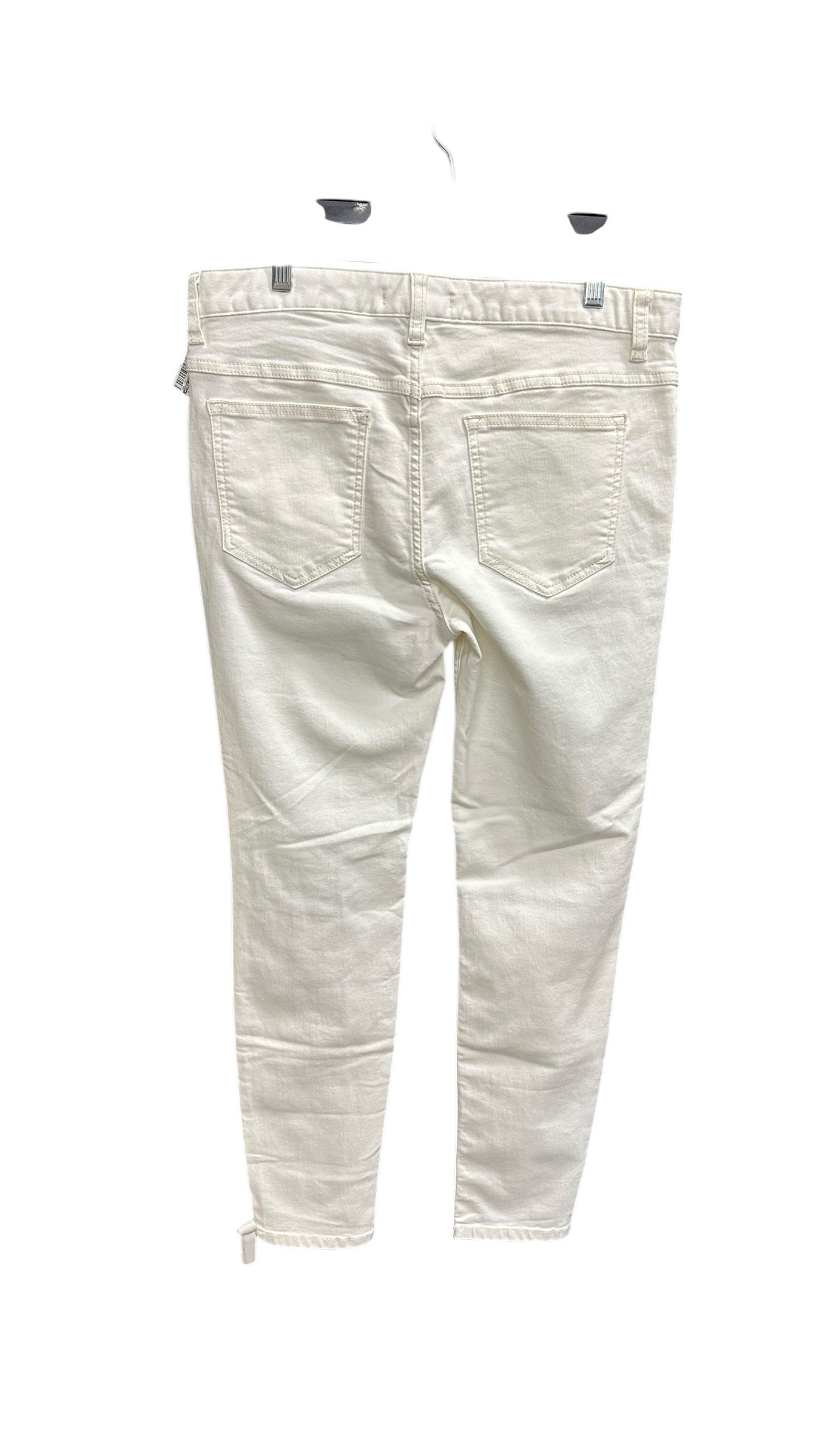 Jeans Skinny By Free People In White, Size: 8