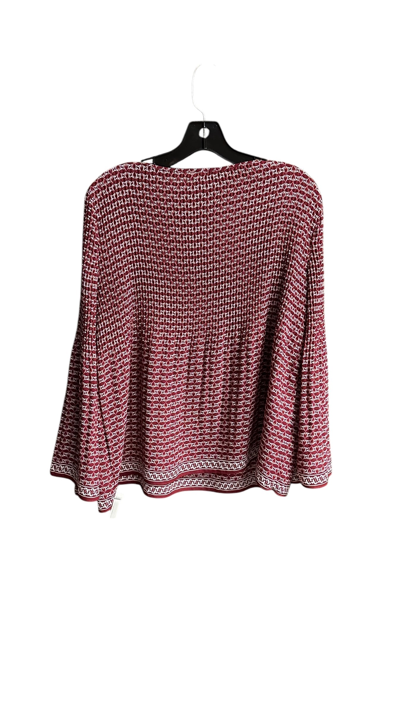 Top Long Sleeve By Max Studio In Red, Size: S