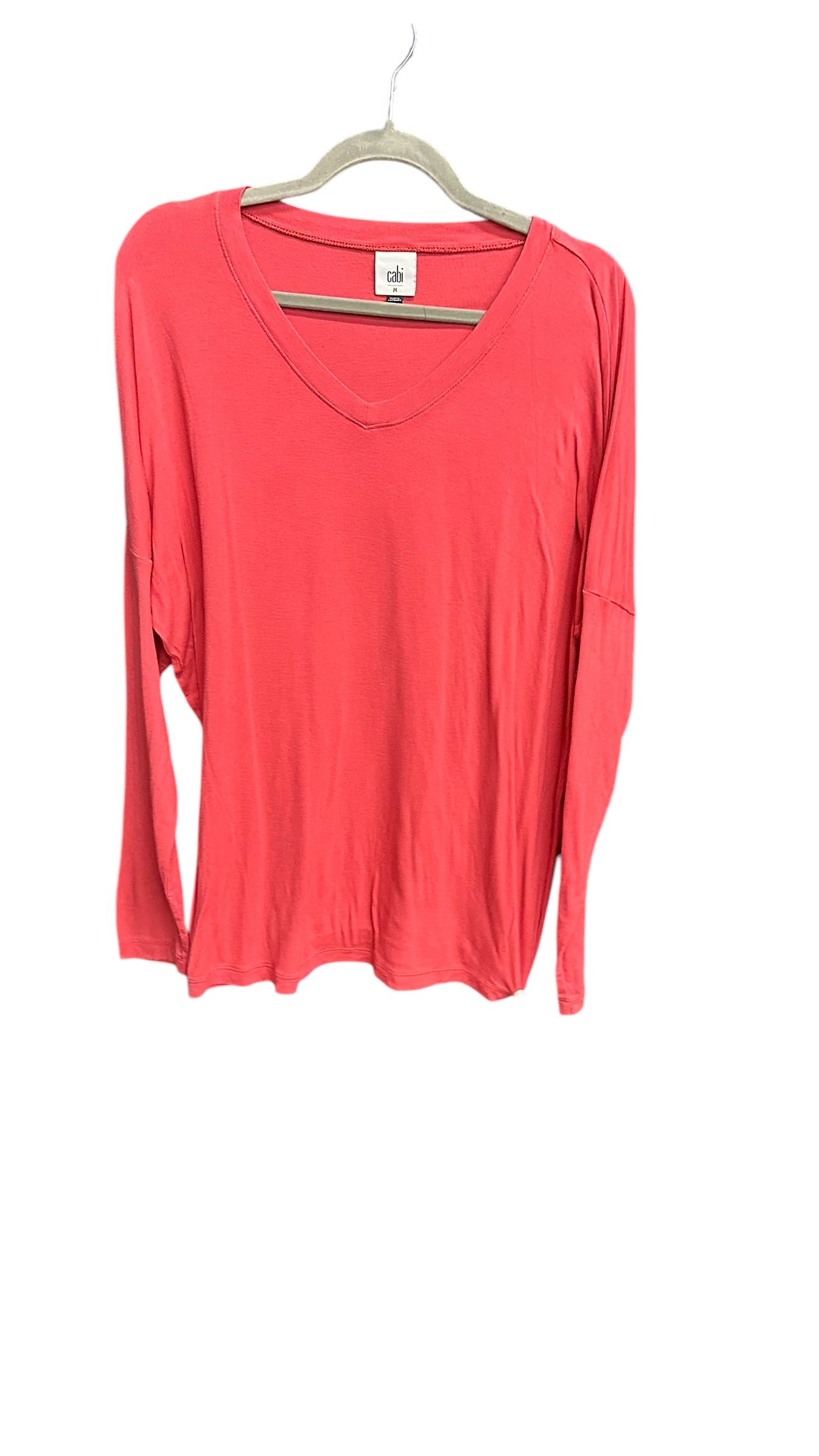 Top Long Sleeve By Cabi In Pink, Size: M