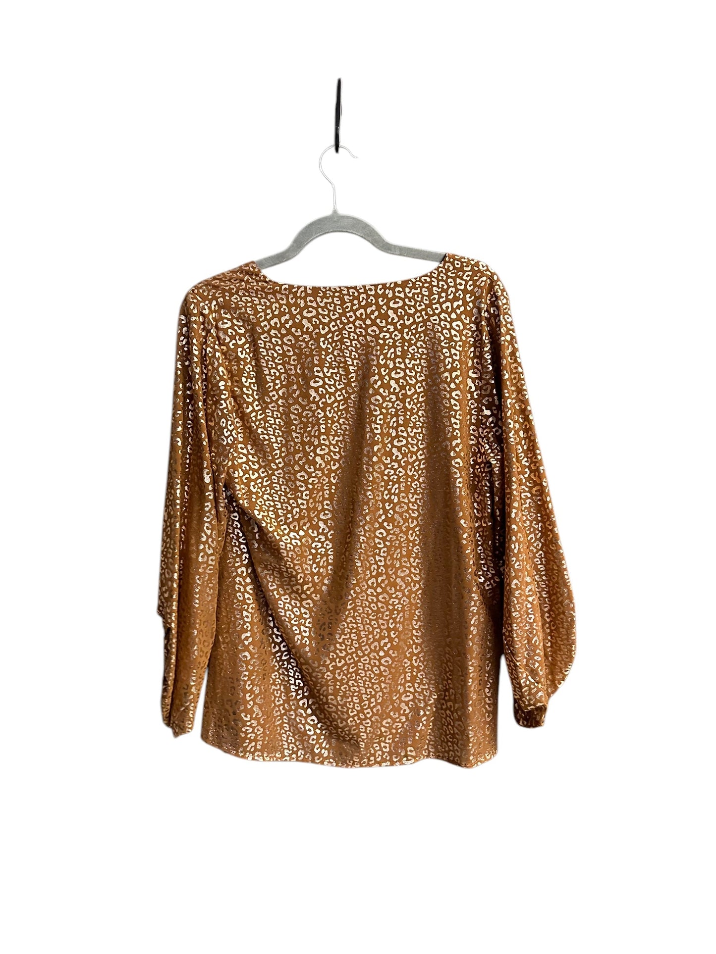 Top Long Sleeve By Jodifl In Animal Print, Size: S