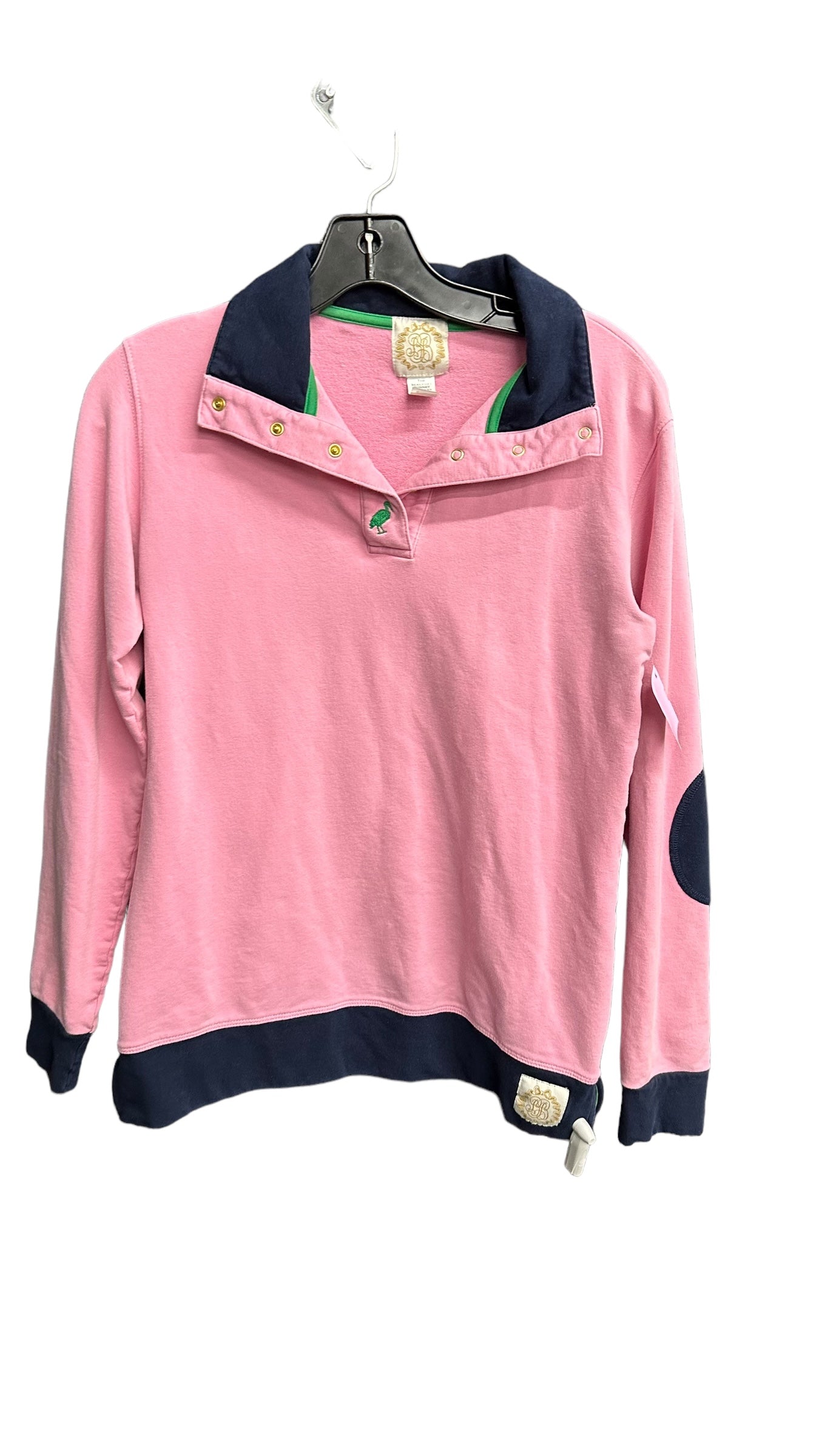 Pink Top Long Sleeve Clothes Mentor, Size S