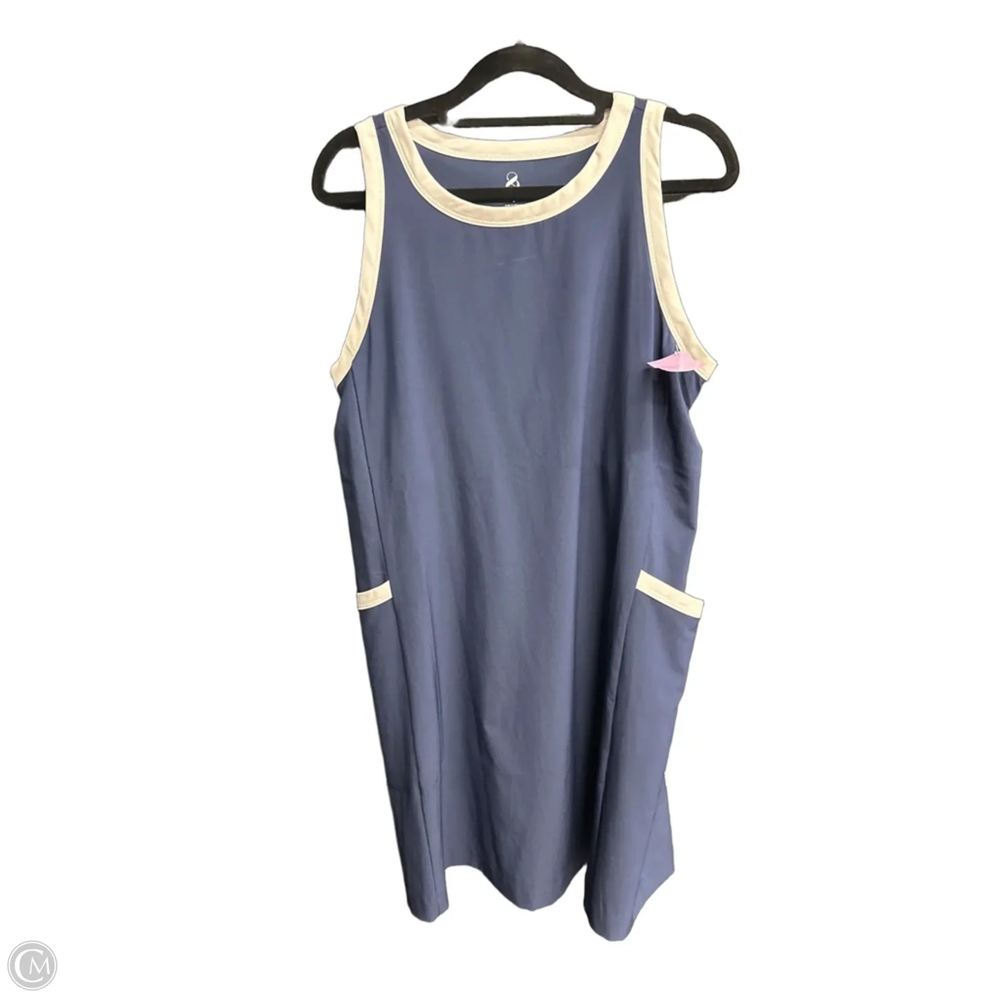 Athletic Dress By Lou And Grey In Blue & White, Size: M