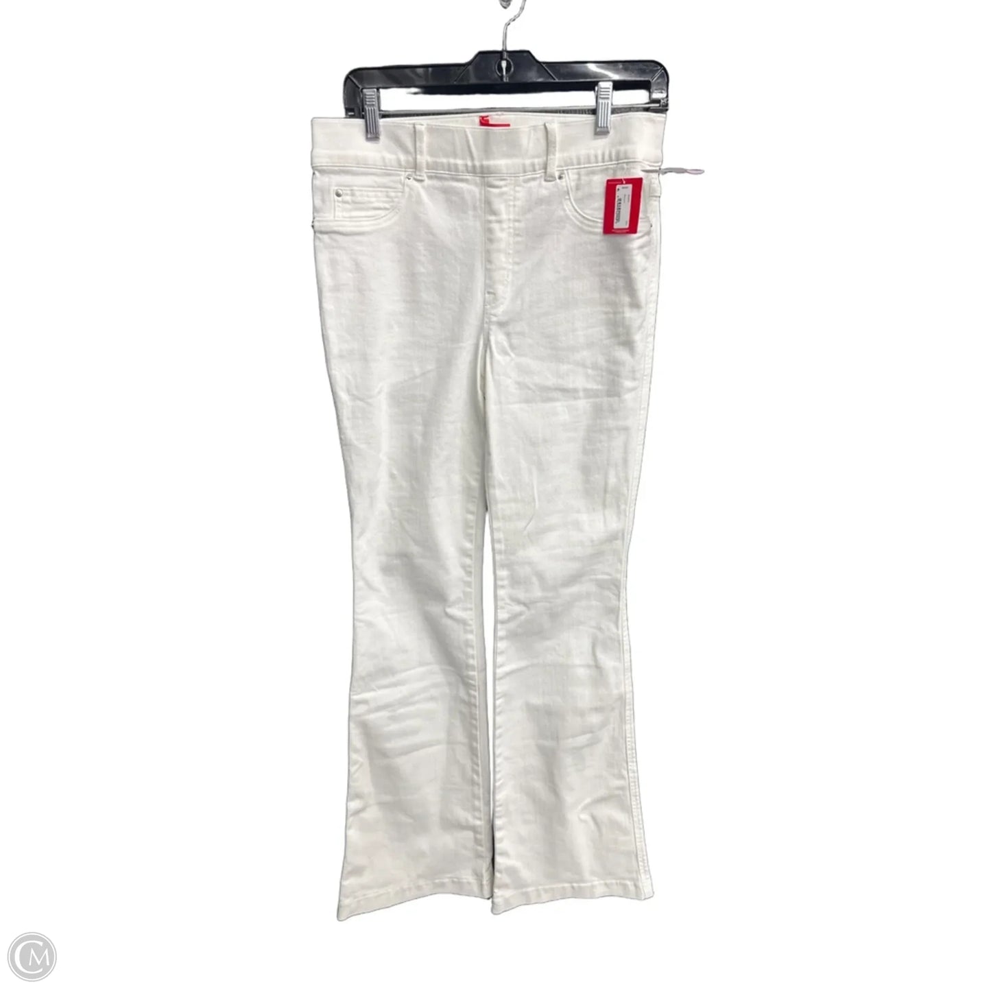 Jeans Flared By Spanx In White, Size: M
