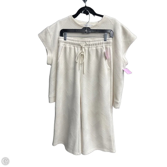 Pants Set 2pc By See And Be Seen In Cream, Size: S