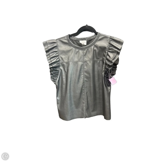 Top Sleeveless By Clothes Mentor In Black, Size: L