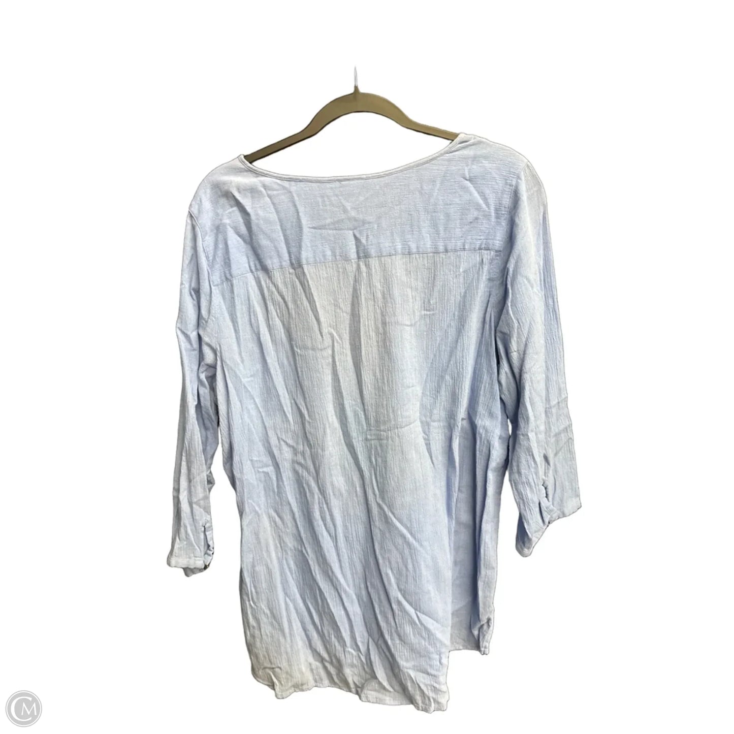 Top Long Sleeve By J. Jill In Blue, Size: L
