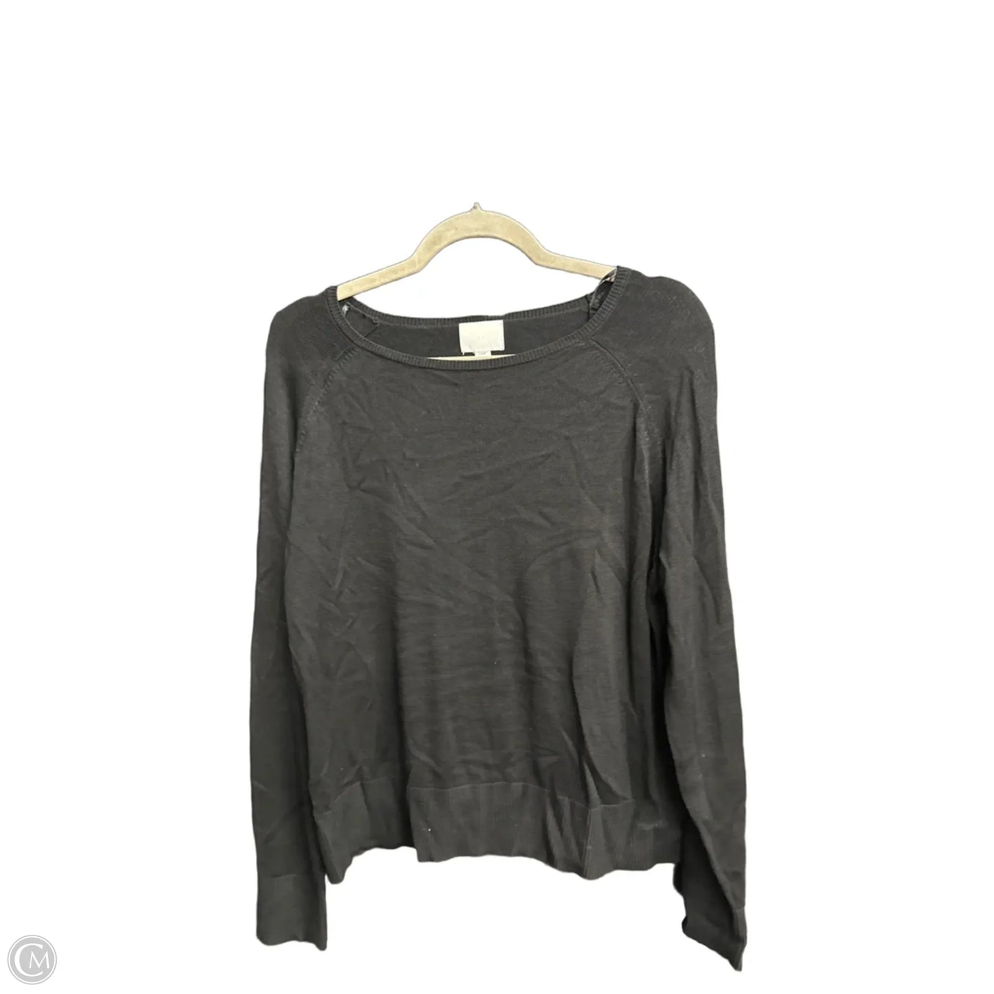 Top Long Sleeve By H&m In Black, Size: M