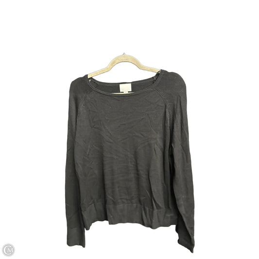 Top Long Sleeve By H&m In Black, Size: M