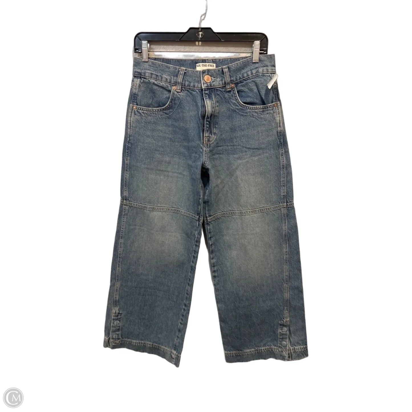 Jeans Wide Leg By We The Free In Blue Denim, Size: 4
