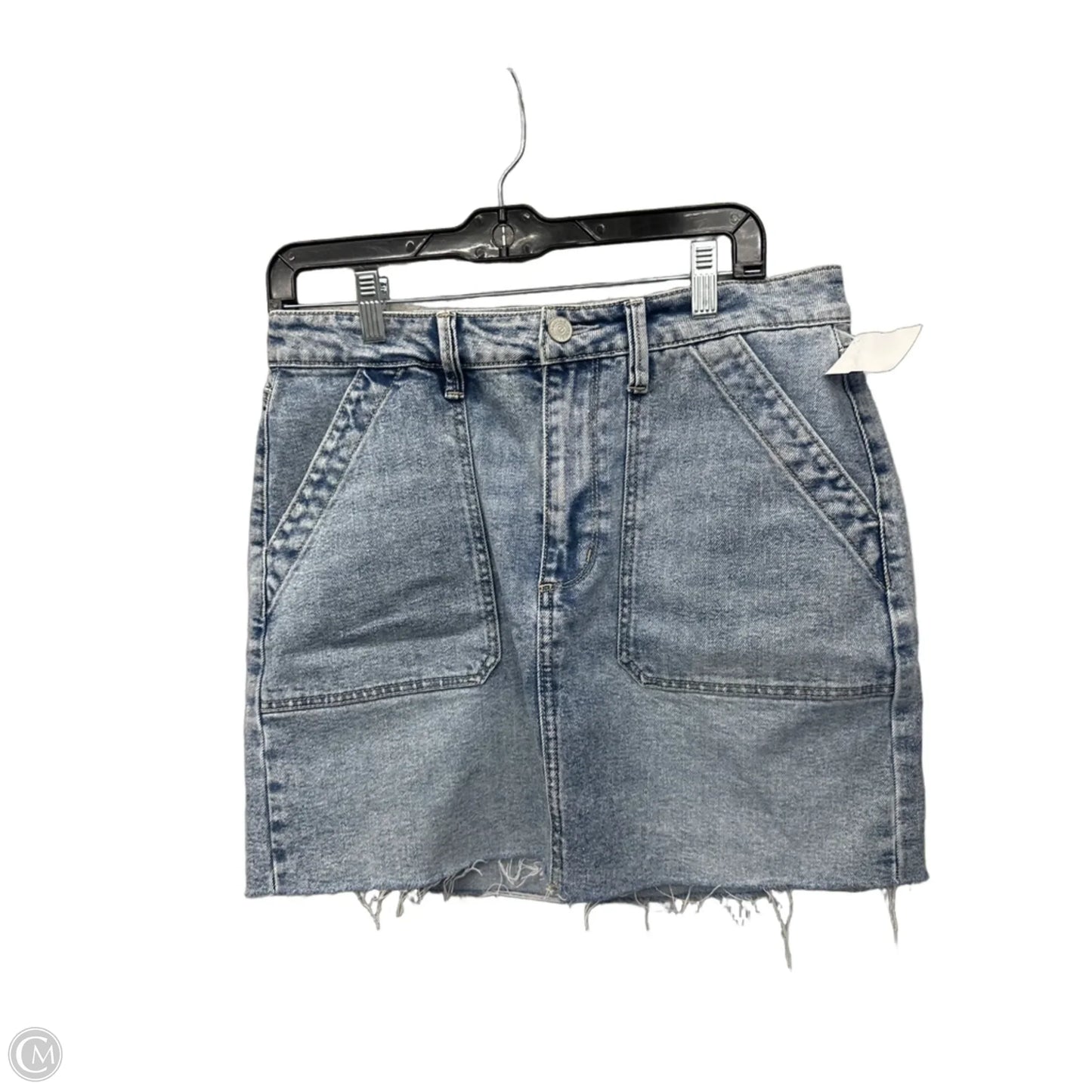 Skirt Midi By Clothes Mentor In Blue Denim, Size: 6