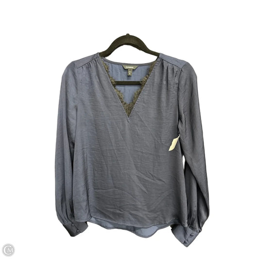 Top Long Sleeve By Express In Navy, Size: Xsp