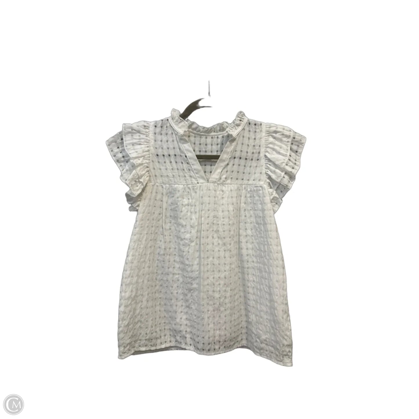 Blouse Sleeveless By Clothes Mentor In White, Size: S