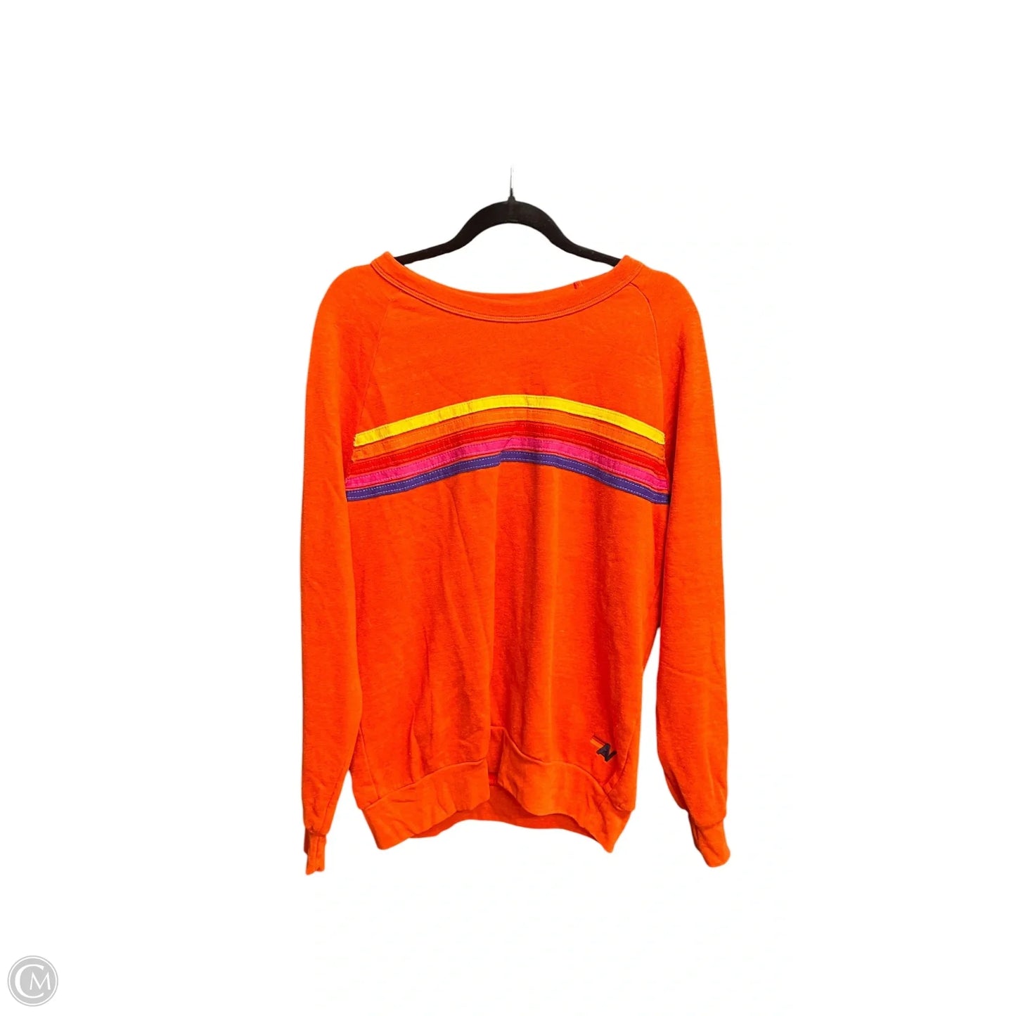 Sweatshirt Crewneck By Clothes Mentor In Orange, Size: M
