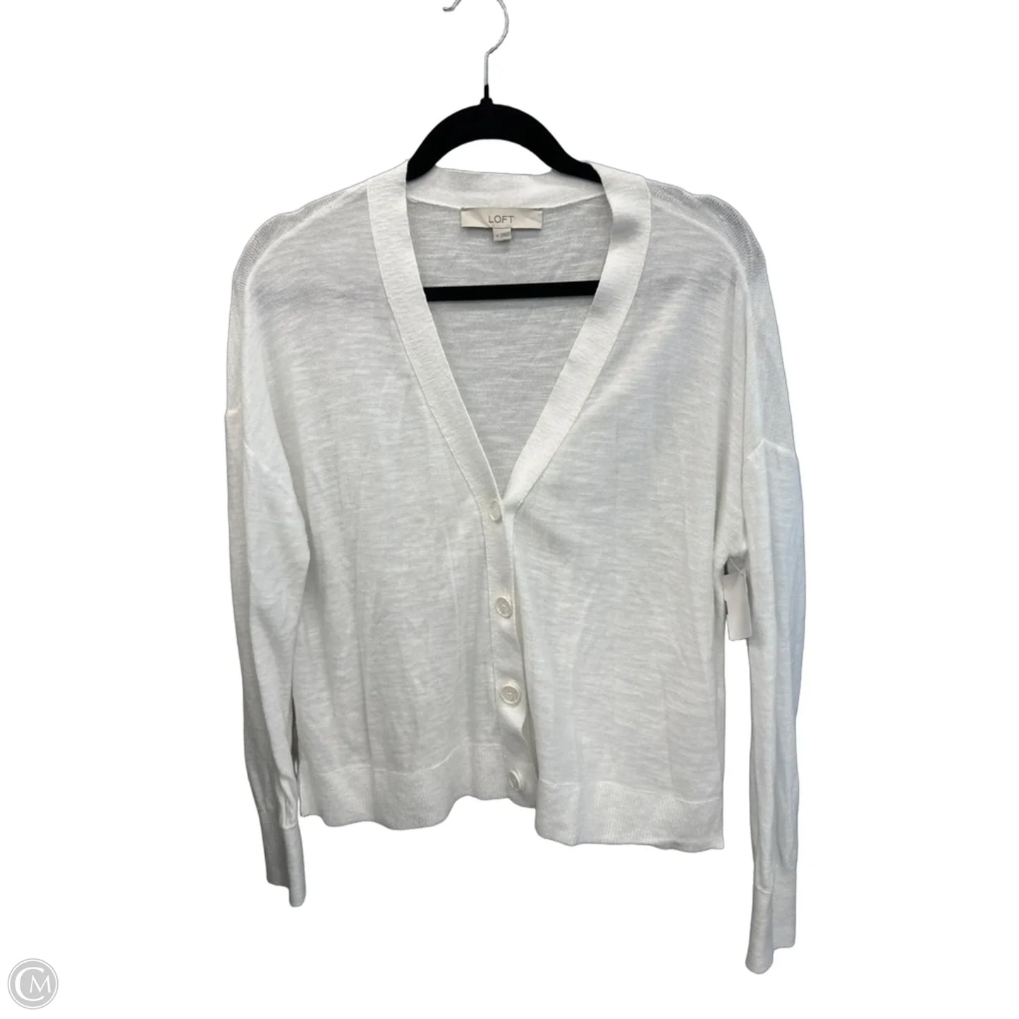 Cardigan By Loft In White, Size: M