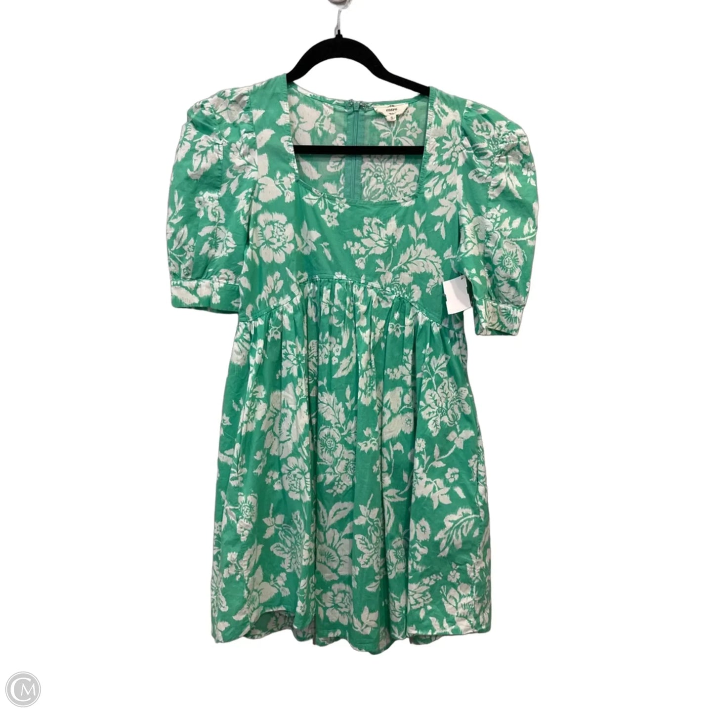 Dress Casual Midi By Entro In Green & White, Size: S