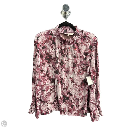 Blouse Long Sleeve By Clothes Mentor In Multi-colored, Size: Xl