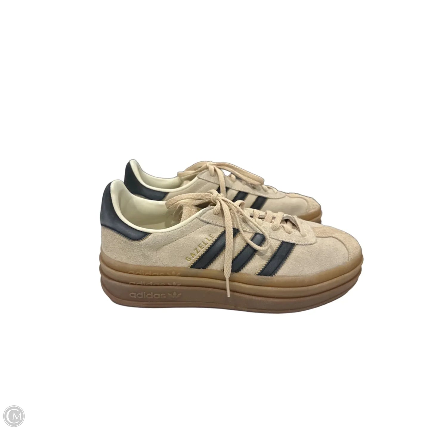 Shoes Sneakers Platform By Adidas In Blue & Cream, Size: 8.5