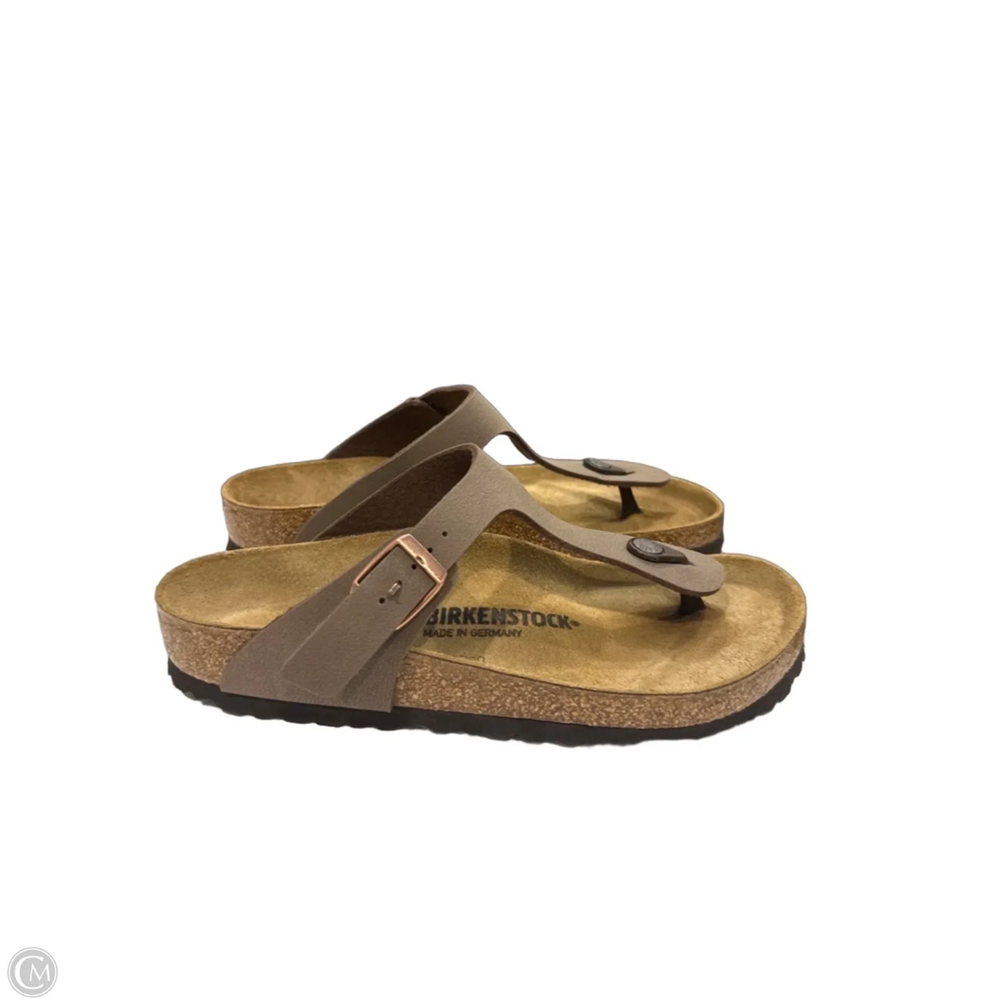 Sandals Flip Flops By Birkenstock In Brown, Size: 8.5