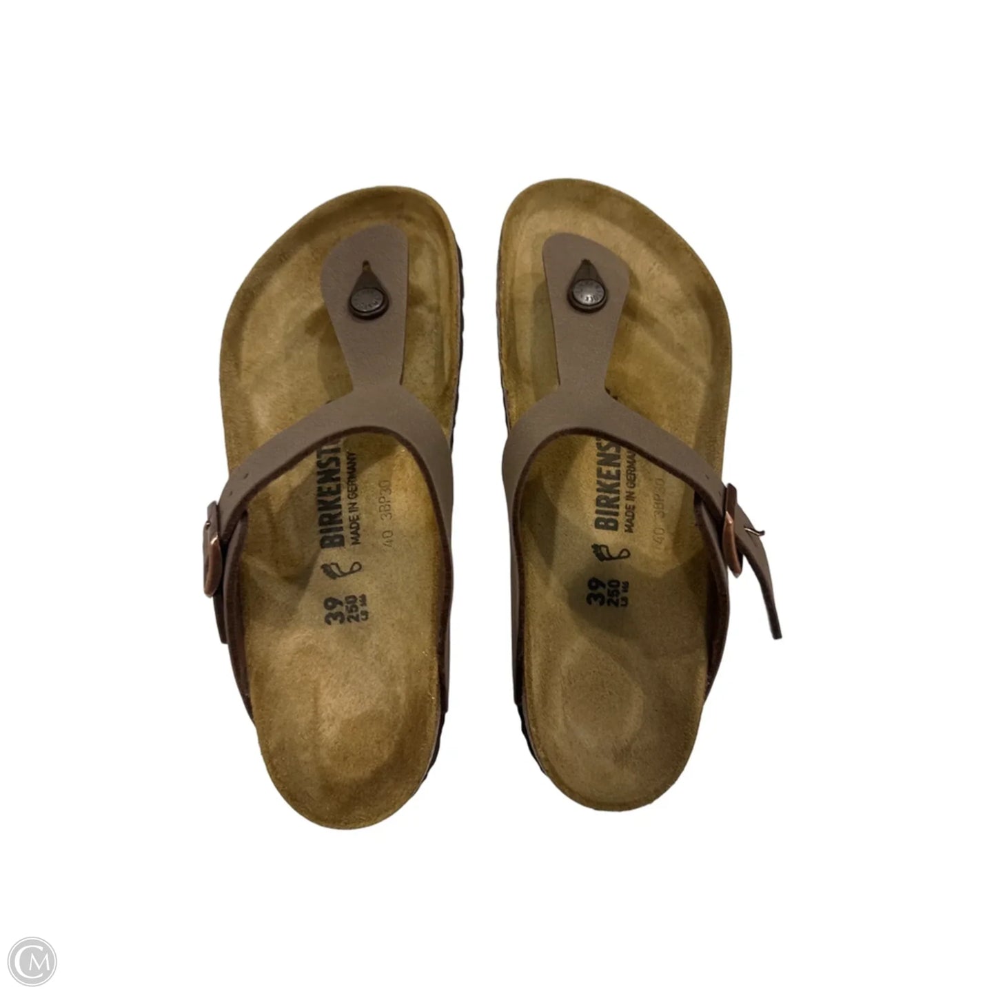 Sandals Flip Flops By Birkenstock In Brown, Size: 8.5