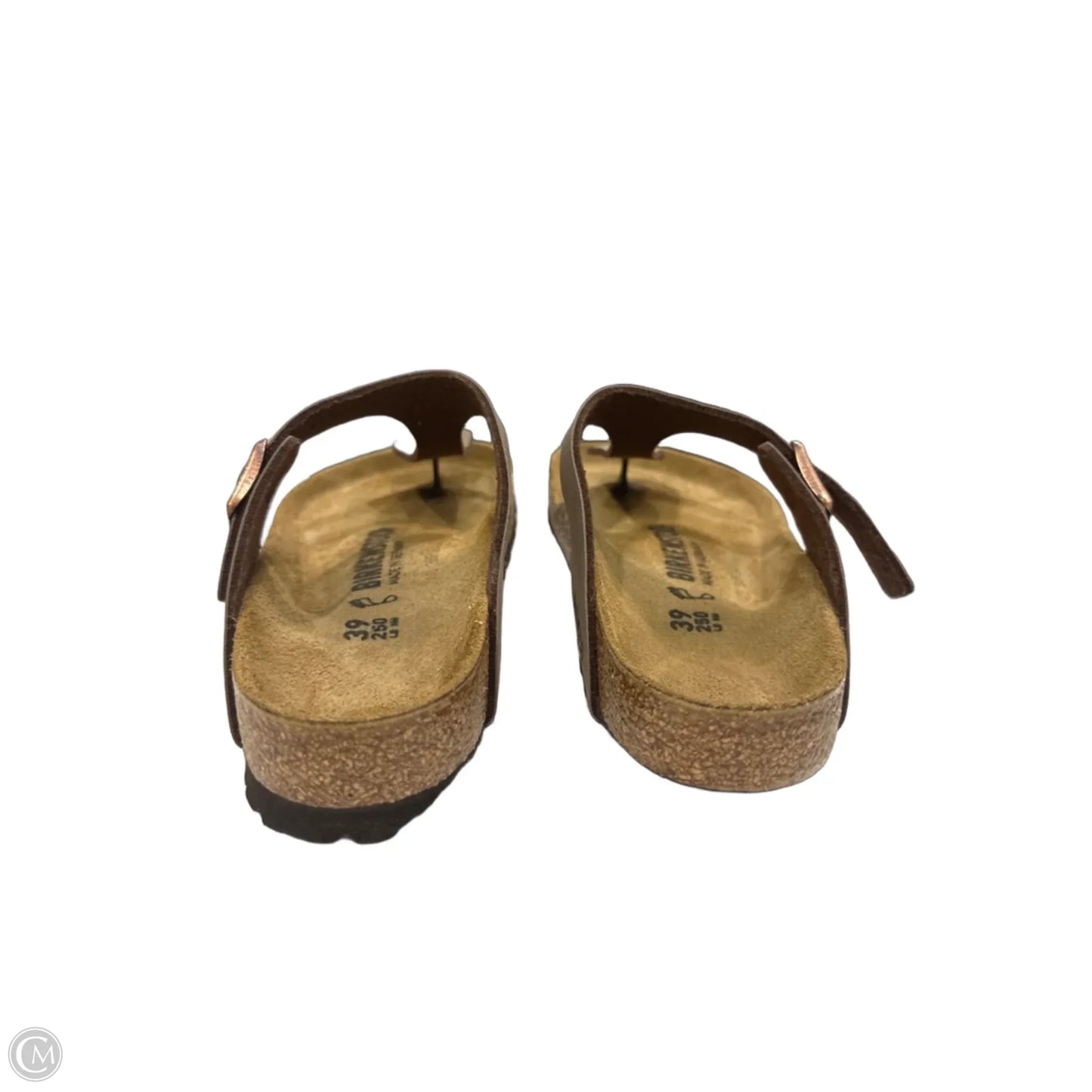 Sandals Flip Flops By Birkenstock In Brown, Size: 8.5