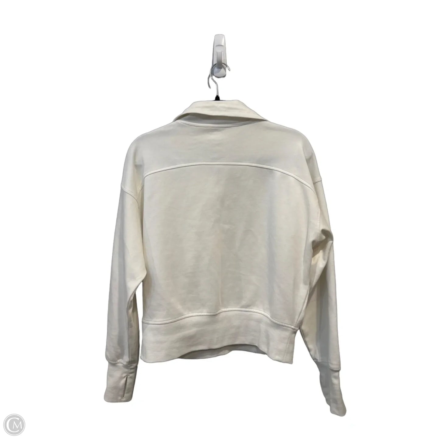 Athletic Sweatshirt Collar By Old Navy In White, Size: M