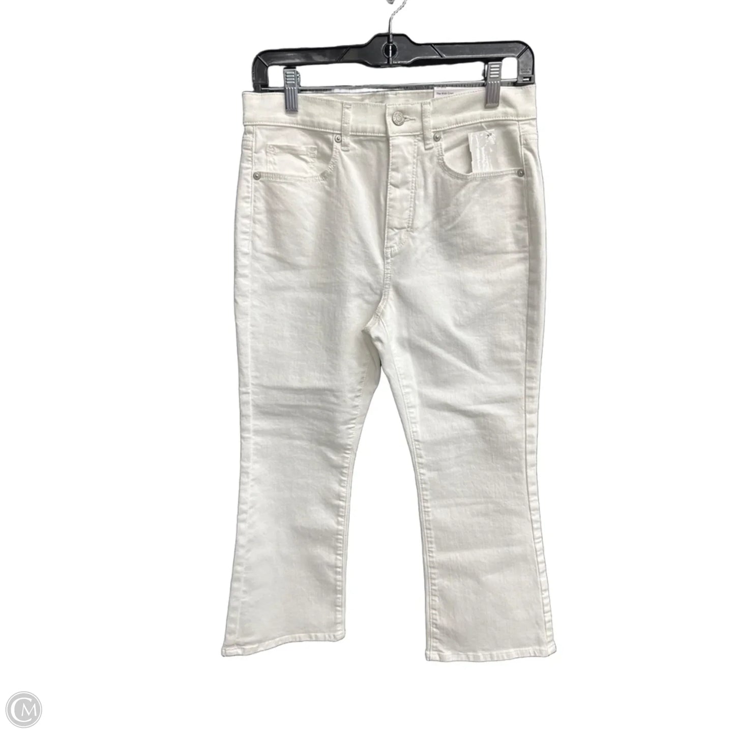Jeans Cropped By Loft In White, Size: 4