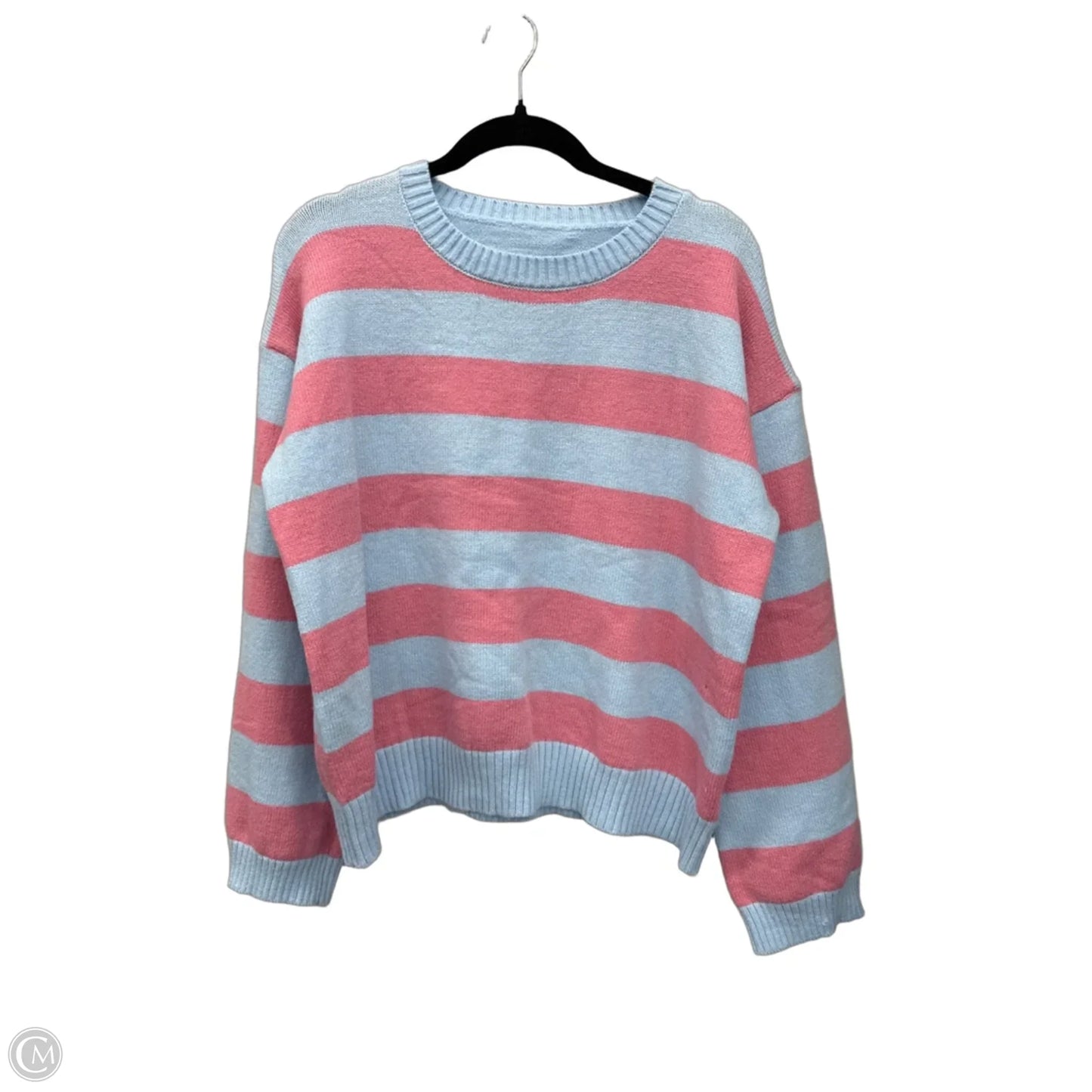 Sweater By Clothes Mentor In Striped Pattern, Size: L