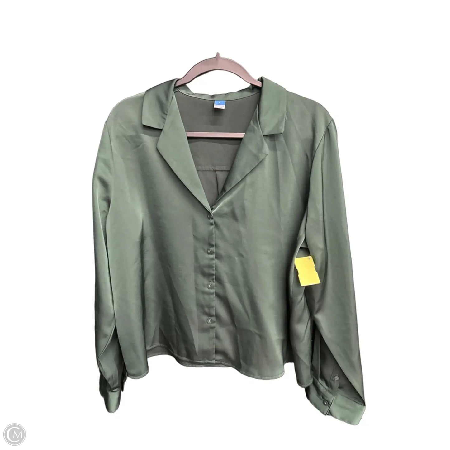 Top Long Sleeve By Old Navy In Green, Size: L
